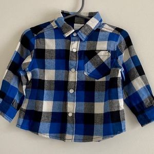*NWOT* Wonderkids Flannel Button Down Shirt